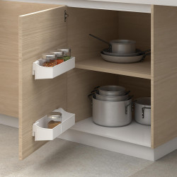 Emuca Ensemble de bacs auxiliaires 350mm plastique blanc 8930315 Emuca Kobleo