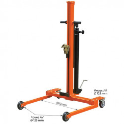 Stockman Lève-fût hydraulique encadrant 300kg roues D125mm WA30A Stockman Kobleo