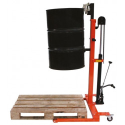 Stockman Lève-fût hydraulique encadrant 300kg roues D64mm WA30B Stockman Kobleo