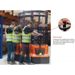 Stockman Gerbeur électrique lithium levée 2900mm 1,2T PSE12N2900 Stockman Kobleo