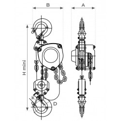 Stockman Palan manuel à chaîne premium 3000kg 9m MHN309M Stockman Kobleo Stockman Palan manuel à chaîne premium 3000kg 9m MHN309M Stockman Kobleo