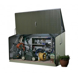 Trimetals Coffre de rangement vert en métal 1,96x0,89x1,13 m STOREGARD_VERT Kobleo