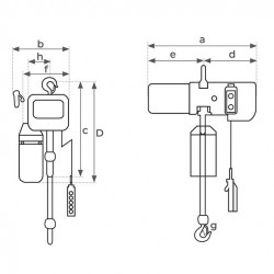 Stockman Palan électrique à chaîne 3m 380V 1T EH1001 Stockman Kobleo Stockman Palan électrique à chaîne 3m 380V 1T EH1001 Stockman Kobleo