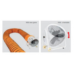 Sovelor Ventilateur extracteur mobile sur roues diamètre 600 mm 2250W V650 Sovelor Kobleo
