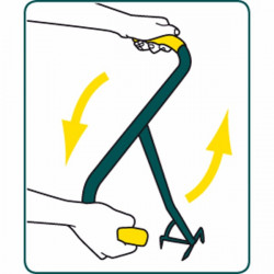 Leborgne Rotogrif naturOvert 4 dents 100cm manche bois 320040 LEBORGNE Kobleo