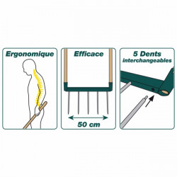 Leborgne Biogrif naturOvert 4 dents interchangeable assemblée 320305 LEBORGNE Kobleo