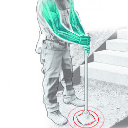 Leborgne Dame Nanovib 5kg manche en acier 102cm 166033 LEBORGNE Kobleo