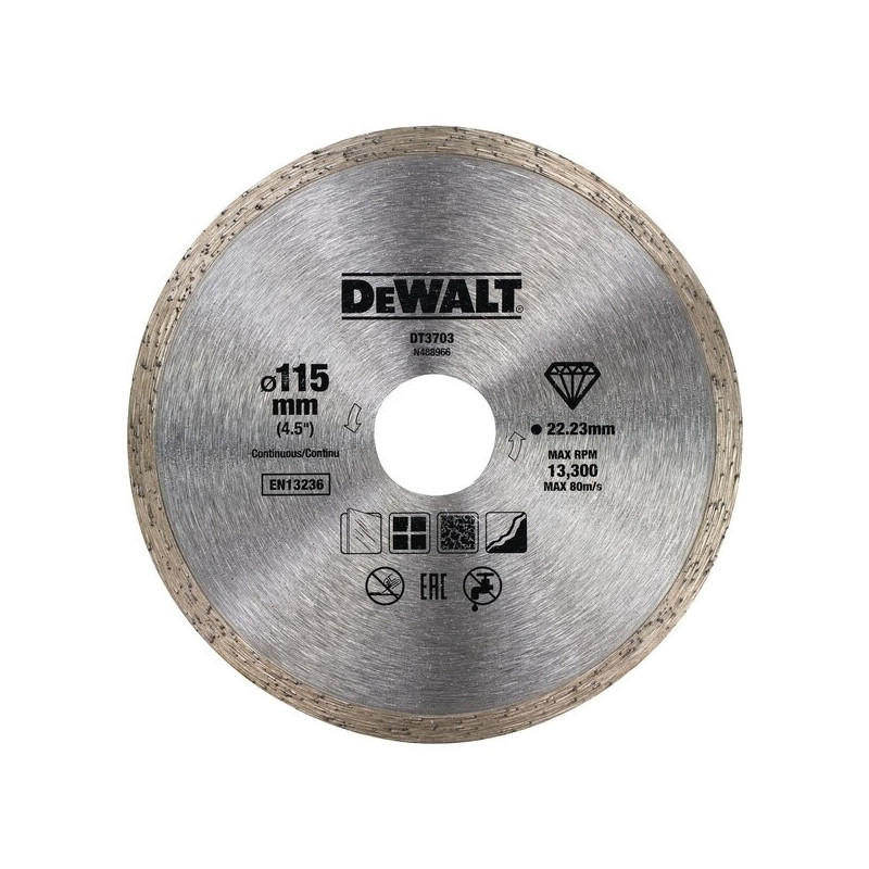 DeWalt Disque à jante continue 115x22,2mm DT3703-QZ DeWalt Kobleo