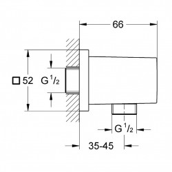 Grohe Coude à encastrer 1/2″ Euphoria Cube 27704000 Grohe Kobleo