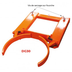 Stockman Pince porte-fûts métallique 440kg 220l ajustable DG30 Stockman Kobleo