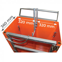 Stockman Diable porte-bouteilles élingable 250kg roues D40cm SAC30 Stockman Kobleo