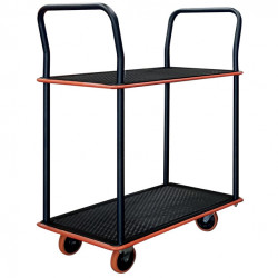 Stockman Servante standard 120kg 2 plateaux en acier laqué SED2 Stockman Kobleo