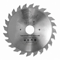 Leman Lame carbure inciseur conique 125x20mm Z24 357.125.2024 Leman Kobleo