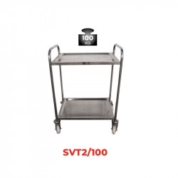 Stockman Servante inox 2 plateaux 610x410mm 100kg SVT2/100 Stockman Kobleo
