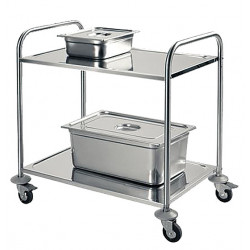 Stockman Servante inox 2 plateaux 610x410mm 100kg SVT2/100 Stockman Kobleo