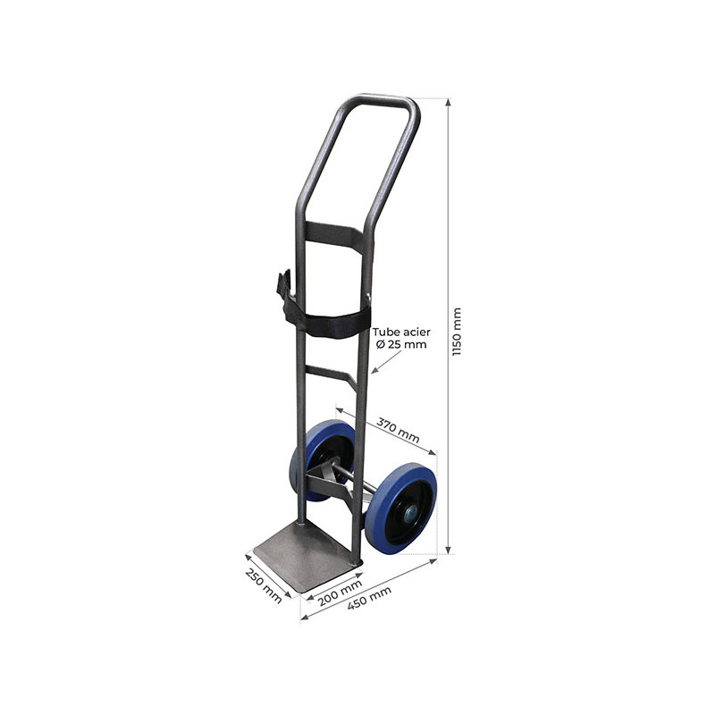 Stockman Diable charge cylindrique SAC15-RG roues gonflables 200kg Stockman Kobleo Stockman Diable charge cylindrique SAC15-RG roues gonflables 200kg Stockman Kobleo