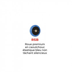Stockman Diable charge cylindrique SAC15-RSB roues caoutchouc bleu 200kg Kobleo
