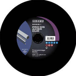 Sidamo Disque à tronçonner 10111069 Pro Ms Acier Dur D400x4x25.4mm Sidamo Kobleo