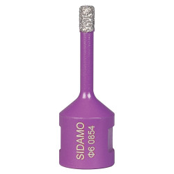 Sidamo Coffret de 6 trépans diamant à sec 11101451 M14 D6-8-10-12-18-22mm Kobleo