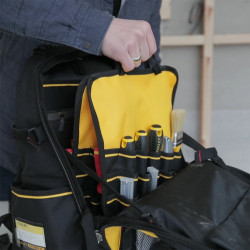 Stanley Sac à dos 1-95-611 porte outils 28l 50 poches amovibles Stanley Kobleo Stanley Sac à dos 1-95-611 porte outils 28l 50 poches amovibles Stanley Kobleo
