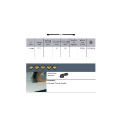 Sidamo Disque diamant Ultra Céram D115x22,23xH10mm Sidamo Kobleo