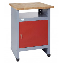 Kupper Desserte rouge 1 porte 1 compartiment Kupper Kobleo