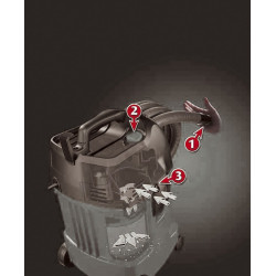 Sidamo Aspirateur DCP 25 cuve polyéthylène 1250W 20L Sidamo Kobleo