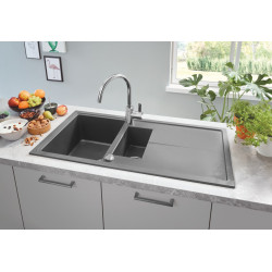 Grohe Mitigeur évier Eurosmart Cosmopolitan bec haut chromé Grohe Kobleo Grohe Mitigeur évier Eurosmart Cosmopolitan bec haut chromé Grohe Kobleo