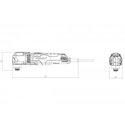 Metabo Outil multifonctions MT 400 Quick 400W avec coffret MetaLoc Metabo Kobleo Metabo Outil multifonctions MT 400 Quick 400W avec coffret MetaLoc Metabo Kobleo