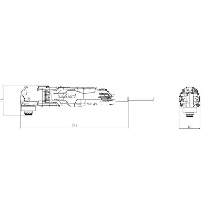 Metabo Outil multifonctions MT 400 Quick 400W avec coffret MetaLoc Metabo Kobleo Metabo Outil multifonctions MT 400 Quick 400W avec coffret MetaLoc Metabo Kobleo