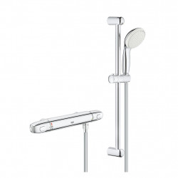 Grohe Mitigeur douche Grohtherm 1000 1/2" avec ensemble de douche chromé Grohe Kobleo