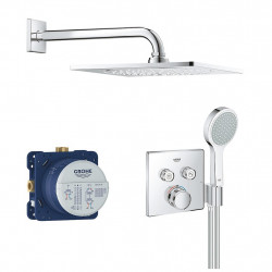 Grohe Set de douche Grohtherm SmartControl encastrée chromé Grohe Kobleo