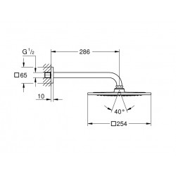 Grohe Set de douche Grohtherm SmartControl encastrée chromé Grohe Kobleo