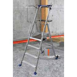 Duarib Plate-forme individuelle en aluminium 4 marches hauteur de travail 295 Duarib Kobleo