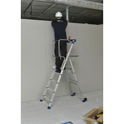 Duarib Plate-forme individuelle en aluminium 4 marches hauteur de travail 295 Duarib Kobleo