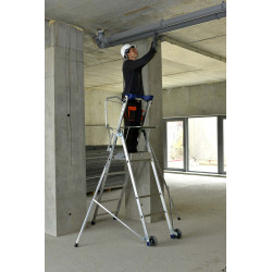 Duarib Plate-forme individuelle en aluminium 5 marches hauteur de travail 320 Duarib Kobleo