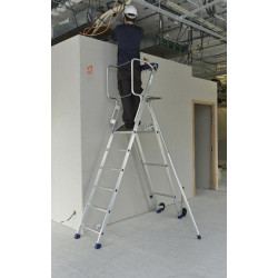 Duarib Plate-forme individuelle en aluminium 6 marches hauteur de travail 345 Duarib Kobleo