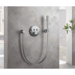 Grohe Support mural Relaxa pour douchette à main chromé Grohe Kobleo Grohe Support mural Relaxa pour douchette à main chromé Grohe Kobleo
