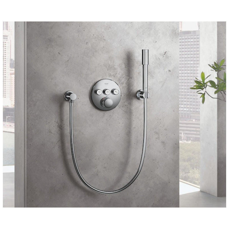 Grohe Support mural Relaxa pour douchette à main chromé Grohe Kobleo Grohe Support mural Relaxa pour douchette à main chromé Grohe Kobleo
