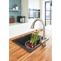 Grohe Mitigeur évier Zedra monocommande 3 jets bec pivotant chromé Grohe Kobleo Grohe Mitigeur évier Zedra monocommande 3 jets bec pivotant chromé Grohe Kobleo