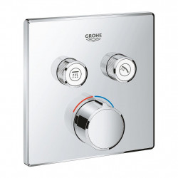 Grohe Mitigeur encastré SmartControl 2 sorties chromé Grohe Kobleo