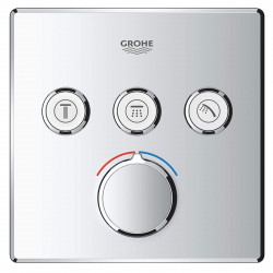 Grohe Mitigeur encastré SmartControl 3 sorties chromé Grohe Kobleo