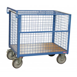 Fimm Chariot conteneur grillagé charge 500 kg 1000 x 700 mm (460 L) avec to Kobleo