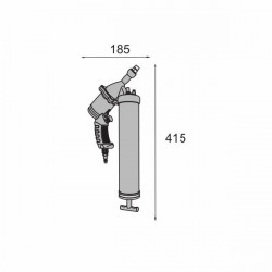 Lacme Pistolet de graissage pneumatique pro débit continu 500cm3 Lacme Kobleo