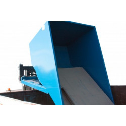 Fimm Benne en tôle auto-basculante 150 L charge 1200 kg coloris bleu Kobleo