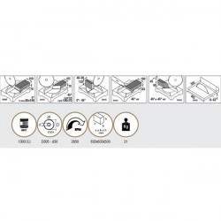 Femi Scie onglet bois Diam305mm 1300W (moteur induction) 305 PRO 1 LAME ALU Kobleo