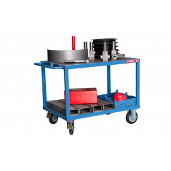 Fimm Servante d'atelier charge lourde 1000 kg 1200 x 800 mm 2 plateaux Kobleo