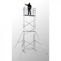 Hailo Echafaudage Hobbystep H7 hauteur travail 6m50 Hailo Kobleo