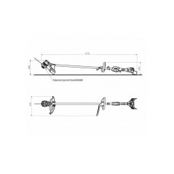 Metabo Débroussailleuse FSD 36-18 LTX BL 40 2x18V 40cm avec poignée ronde Kobleo