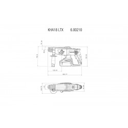 Metabo Perforateur burineur KHA 18 LTX Sds-plus 18V 2.2J 24mm produit seul Kobleo